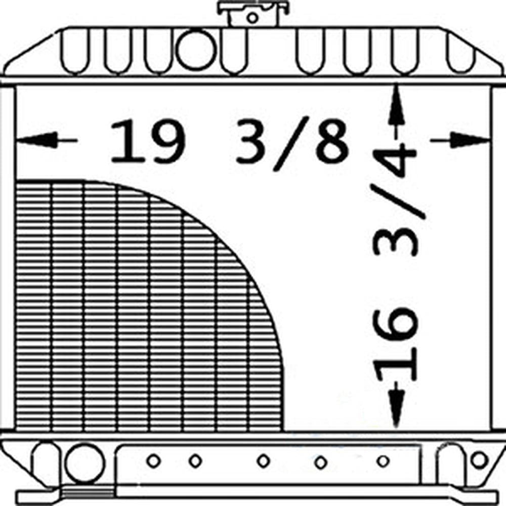 1736572060 Radiator 16 3/4 X 19 1/2 X 2 L3350Dt, L3750, L3750Dt, L4150, L41 – Fits Kubota – additional image 2