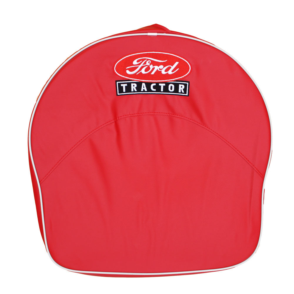 8N401R Red Vinyl Seat Cushion w/ Script Logo