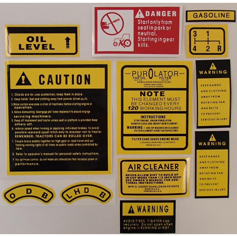 FA603SB Hood & Safety Decal Set – additional image 2