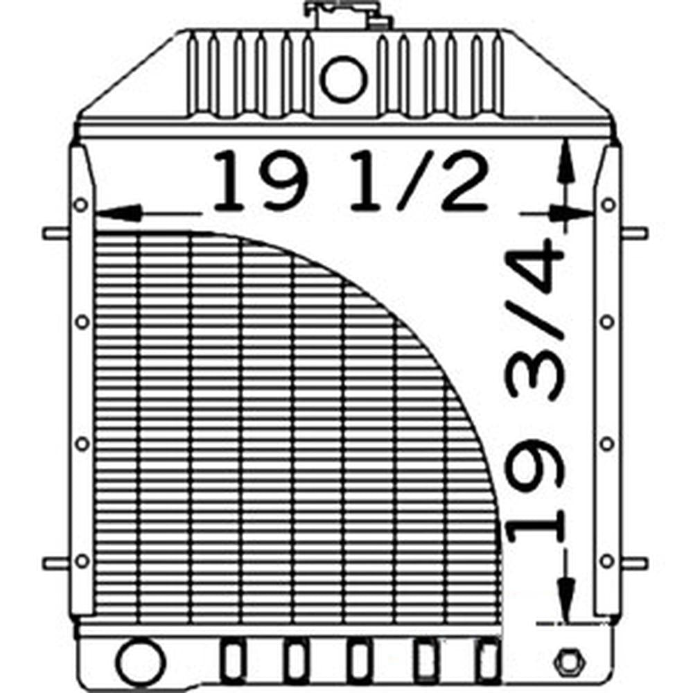 D81055 Radiator – Fits Case IH