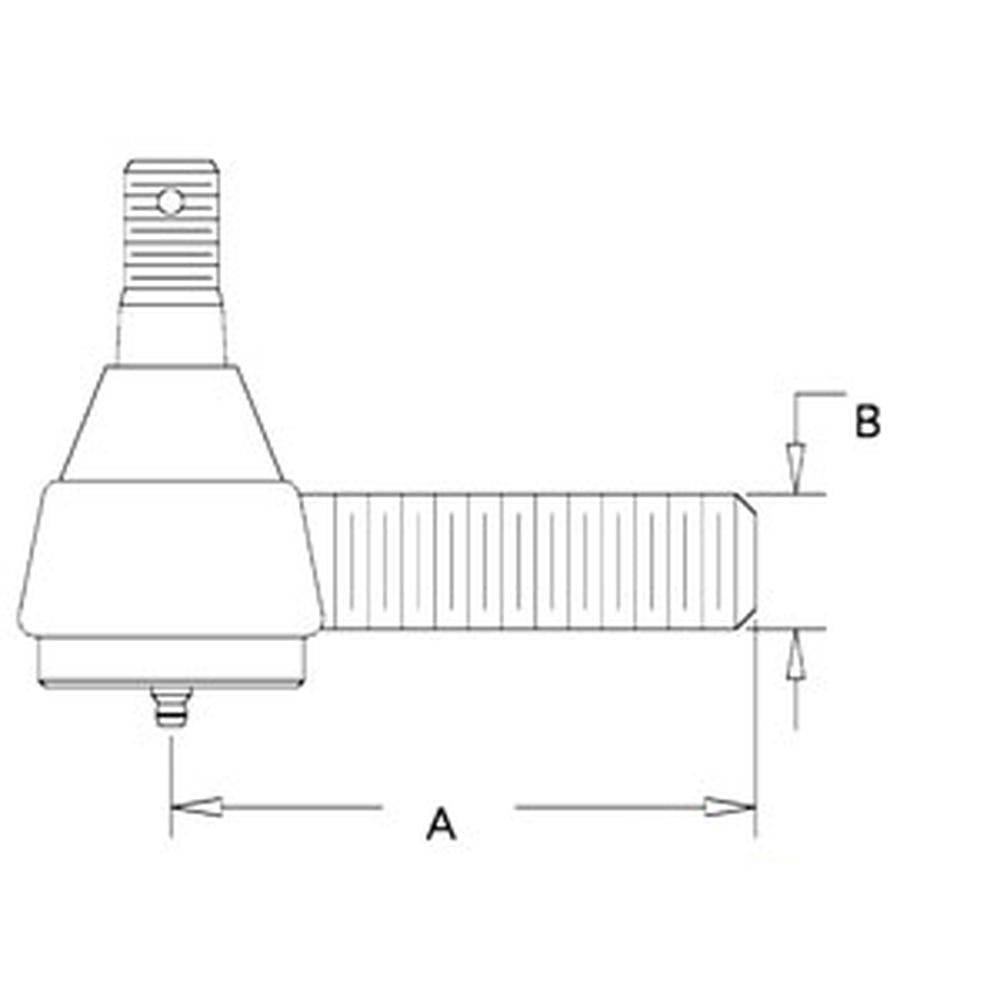 A28419 Male Thread Tie Rod