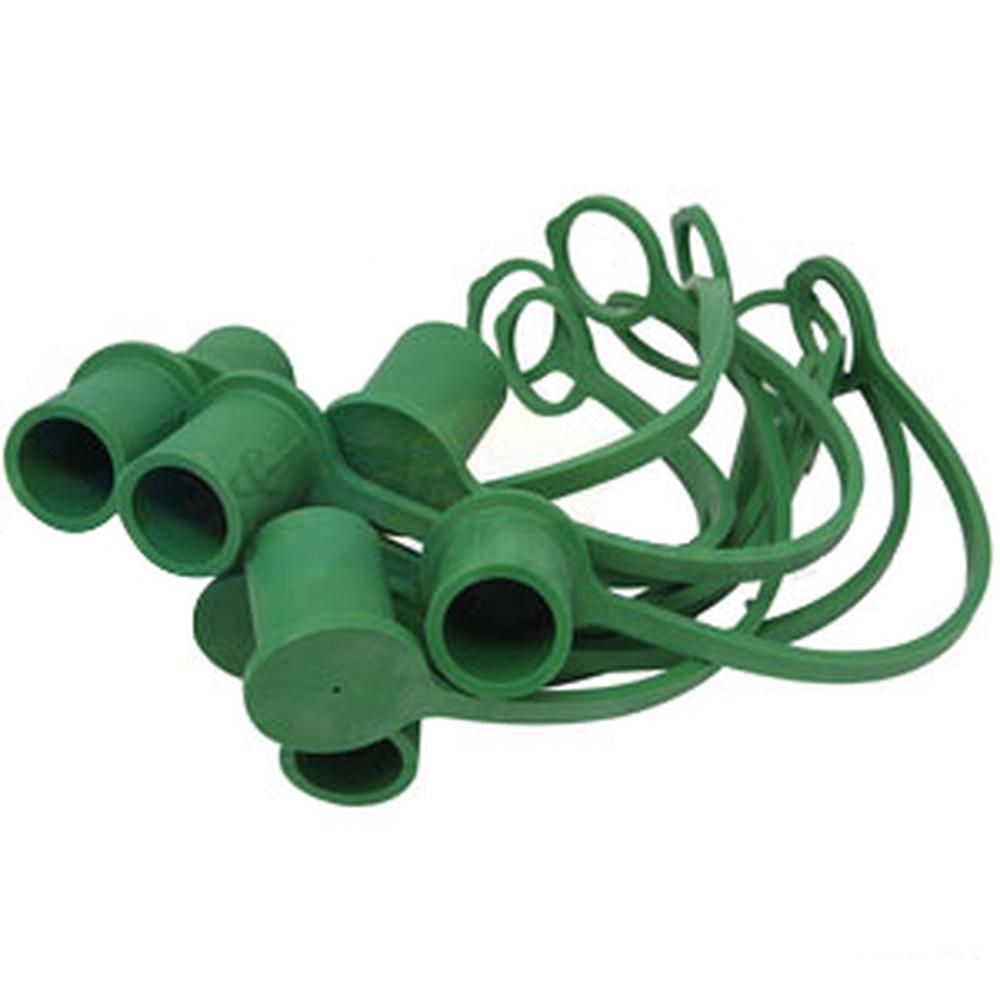 A-5209-4M-GR-P Green Dust Cap, 1/2" (10 pkg)