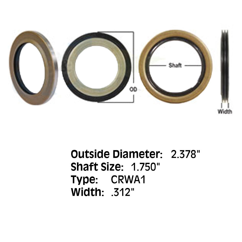 AT13161 Seal 1.75" Shaft Size 2.378" OD .312" Wide – Fits John Deere