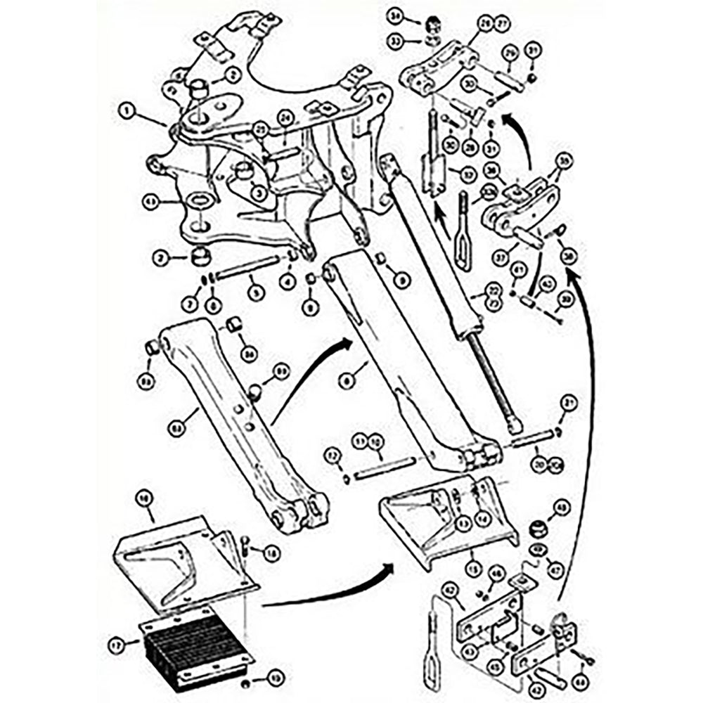 G101180 Right-Hand Hydraulic Cylinder Stabilizer – Fits Case – additional image 2