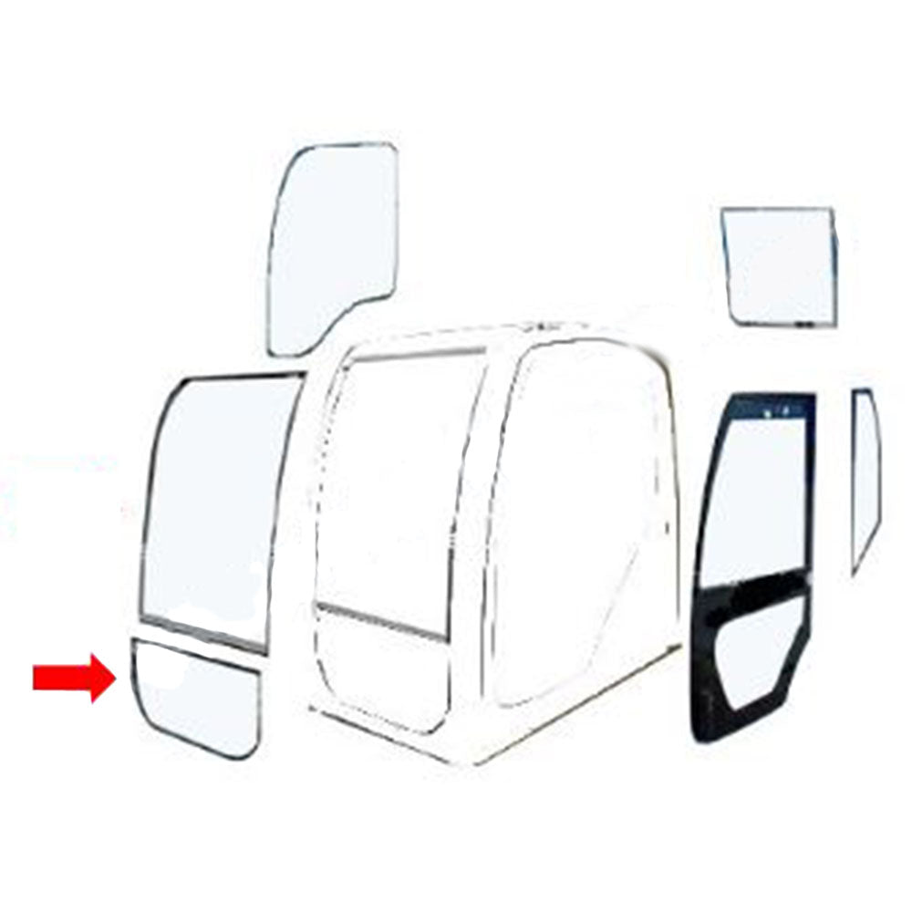 YT02C01072P1 Front Lower Windshield Glass – Fits Kobelco