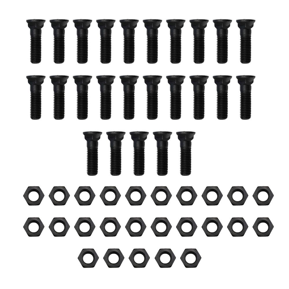 4K7167 Nuts and Plow Bolts Twenty-Five (25) Each – Fits Caterpillar