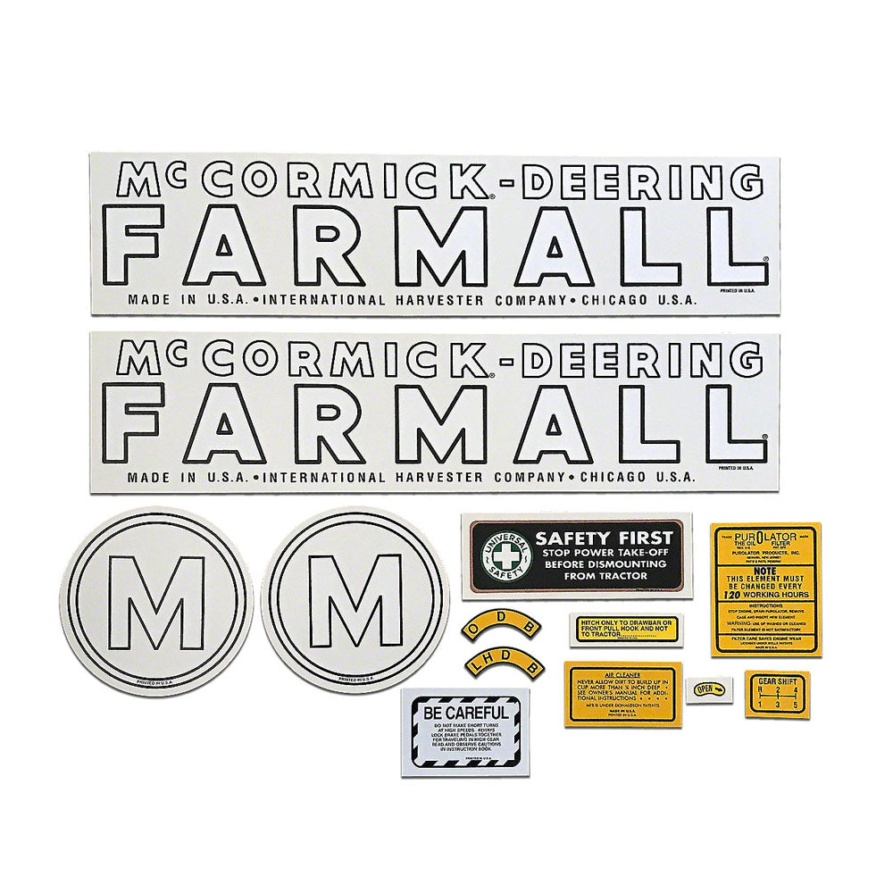 MAE30-1368 Tractor Decal Set – Fits International Harvester