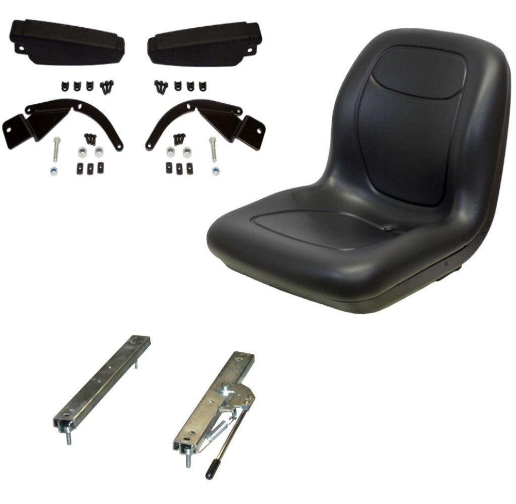 102707301CC Black Seat w/Flip Up Armrests & Seat Rails – Fits Kubota – additional image 5