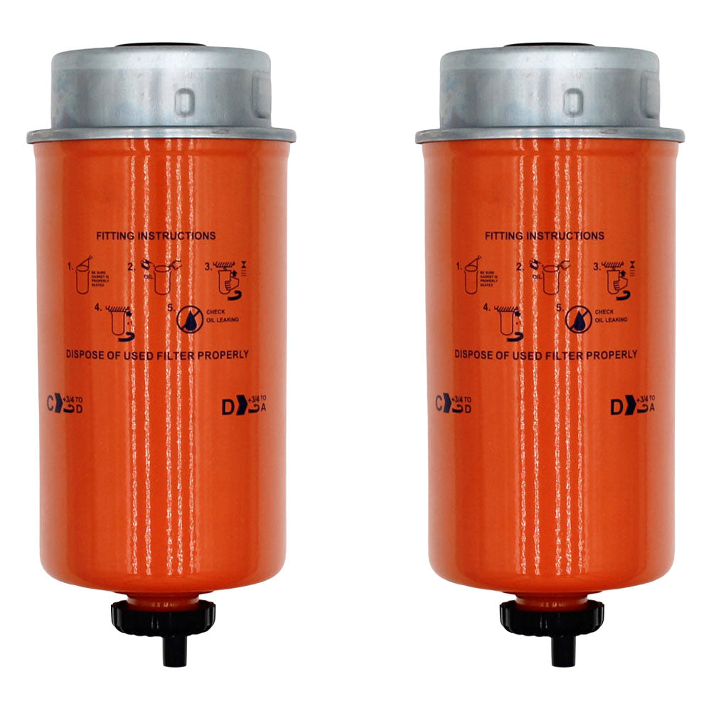 RE522878 (2) Fuel Filters – Fits John Deere