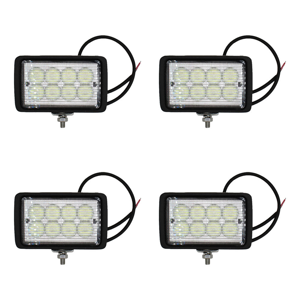 1855118A1 Qty 4: Rectangle LED Flood Work Lamp – Fits Steiger – additional image 2