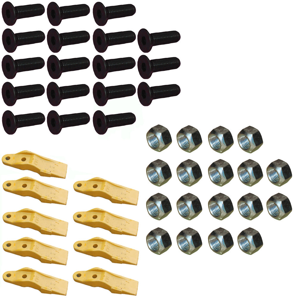 1324720 Bucket Uni-Teeth with Hardware – Fits Caterpillar
