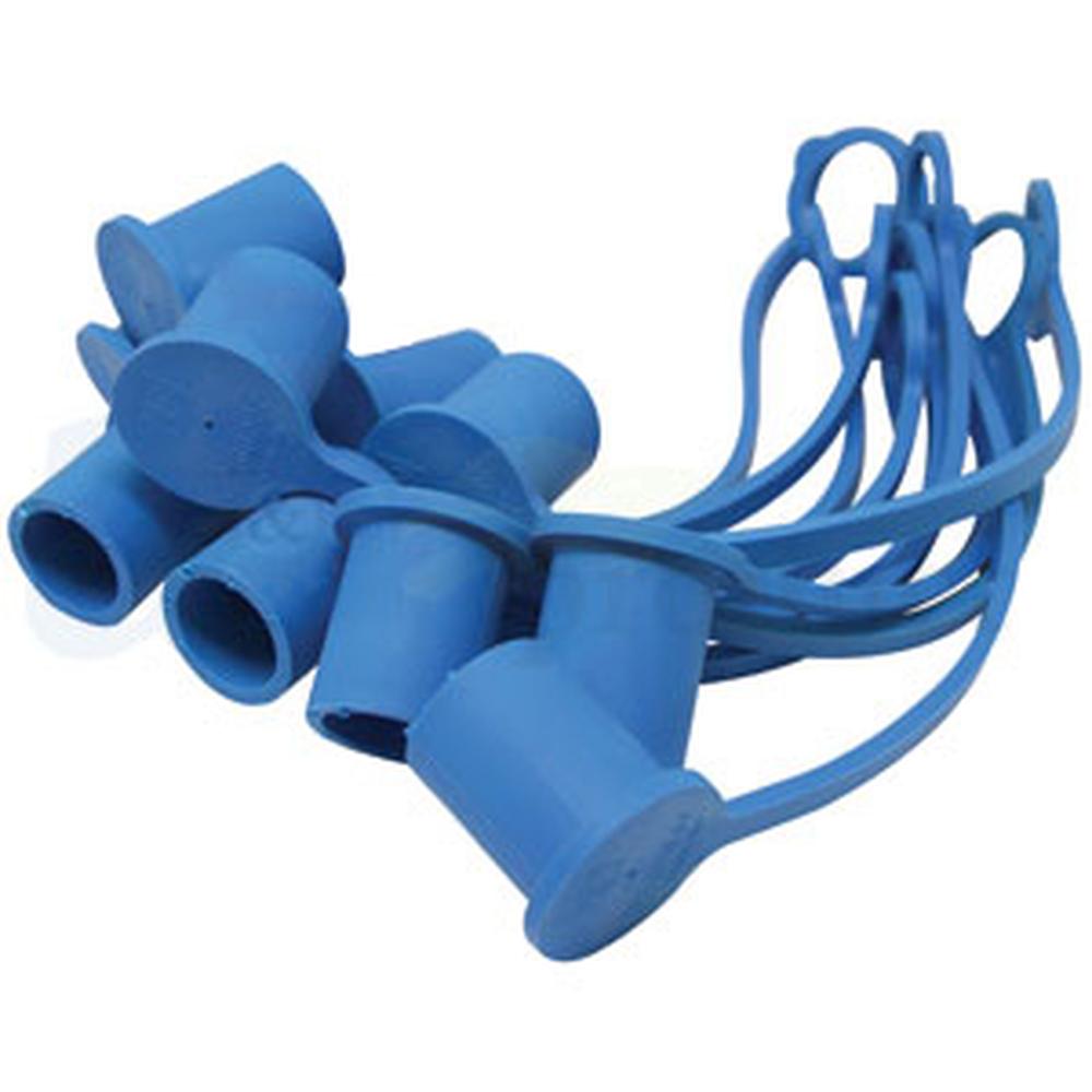 5209-4M-BU-P (10) Blue Dust Caps, 1/2"