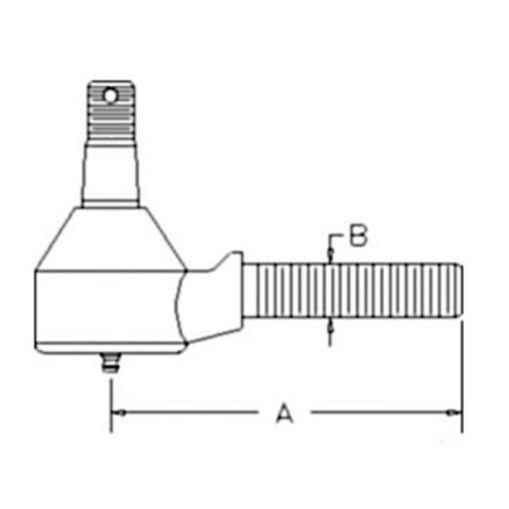 67950-56530 Right-Hand Thread Tie Rod End – Fits Kubota – additional image 2