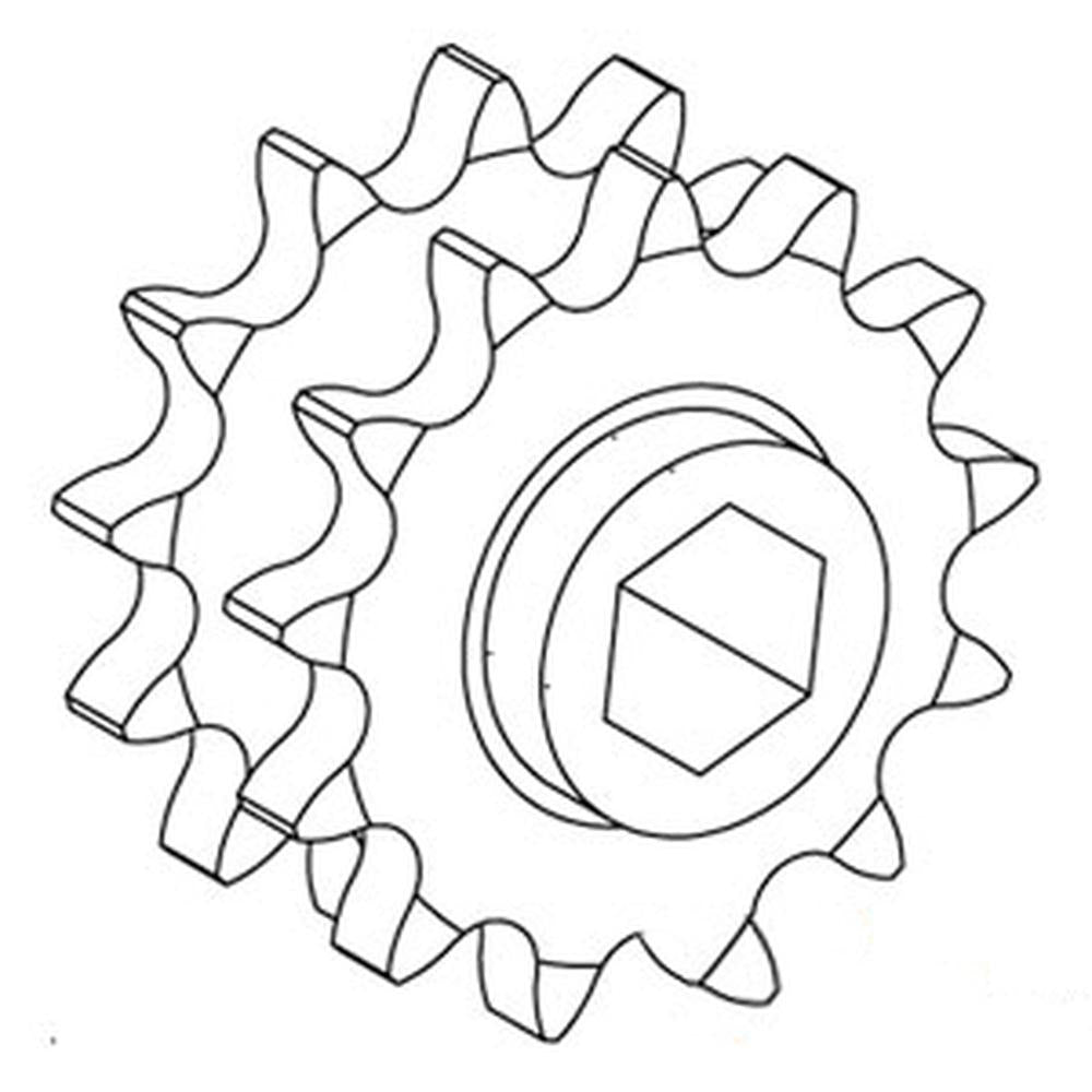 AE74597 Drive Double Sprocket – Fits John Deere – additional image 4