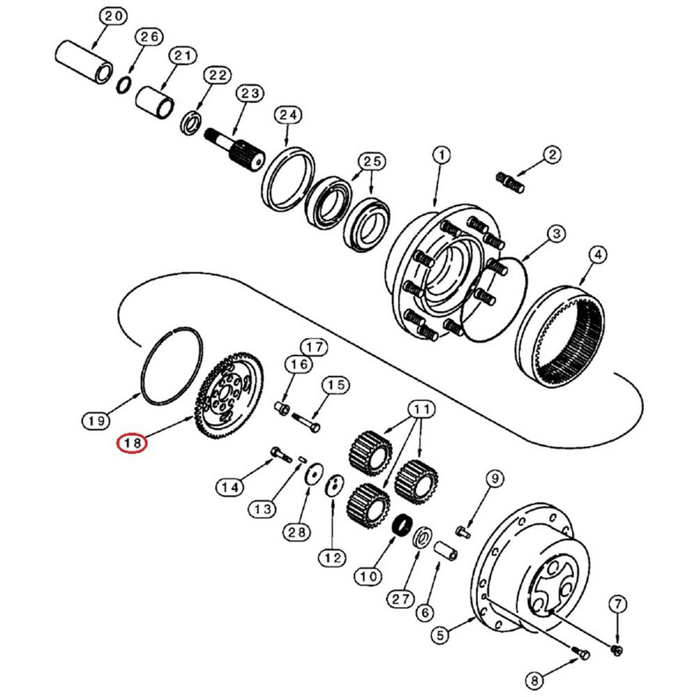 175983A1 Wheel Carrier Crown Wheel Hub Ring Gear – additional image 5