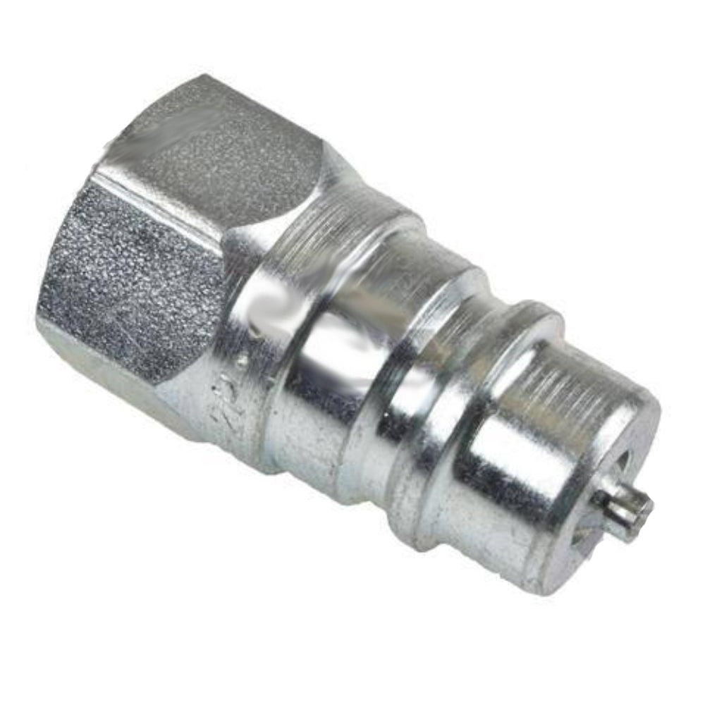 4010-2PGV Parker 1/4"-18 Steel Hydraulic Coupler Nipple w/ 1/4" Body Size 4010-2P Farmer – Fits Long