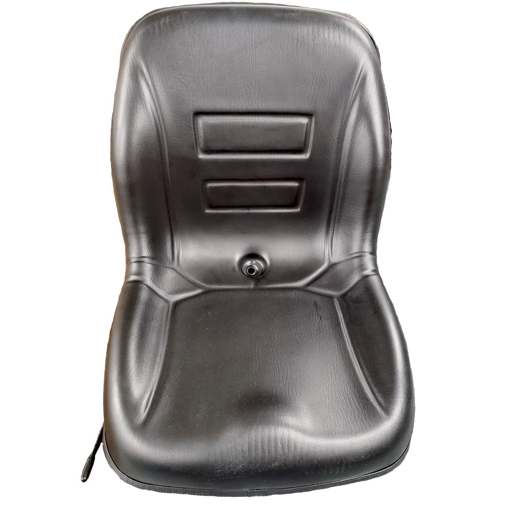 533813M96 Universal Forklift High Back Seat with Adjustable Rails Black Vinyl