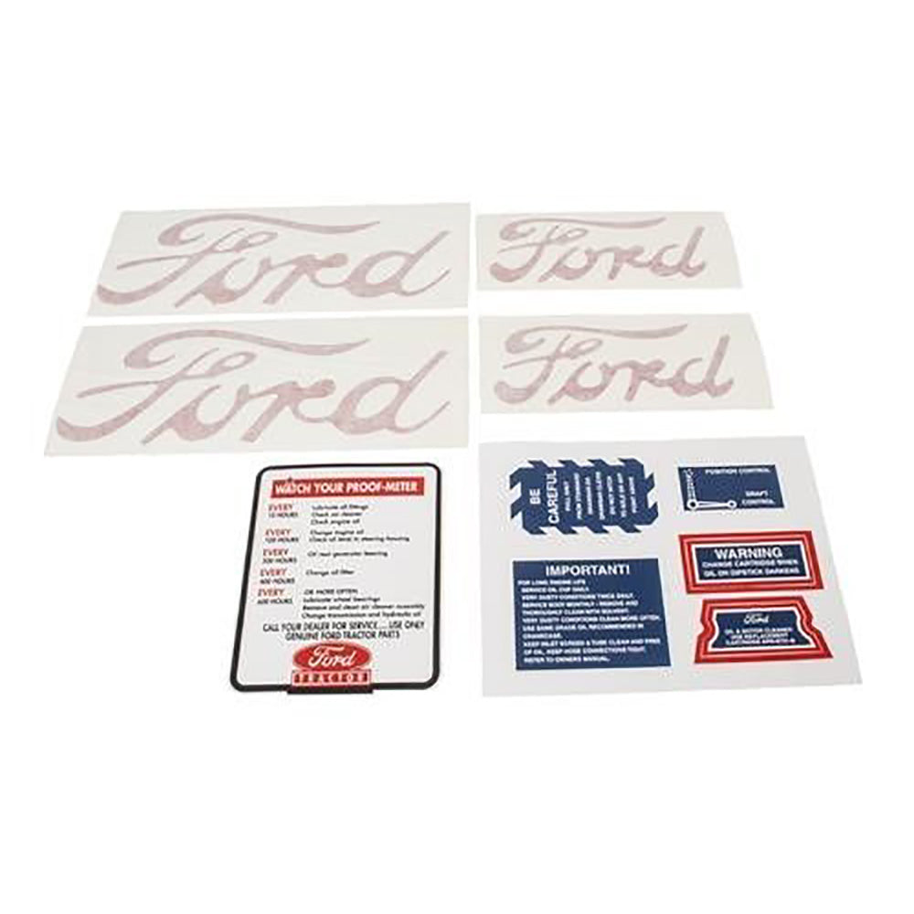 8N5052 Mylar Decal Set (10-Piece w/ Proofmeter)