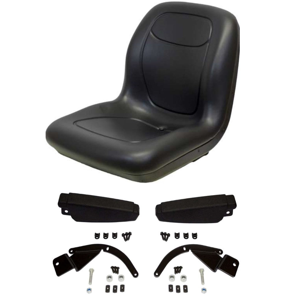 102707301CC Black High Back Seat Flip Up Arm Rests – Fits Bobcat