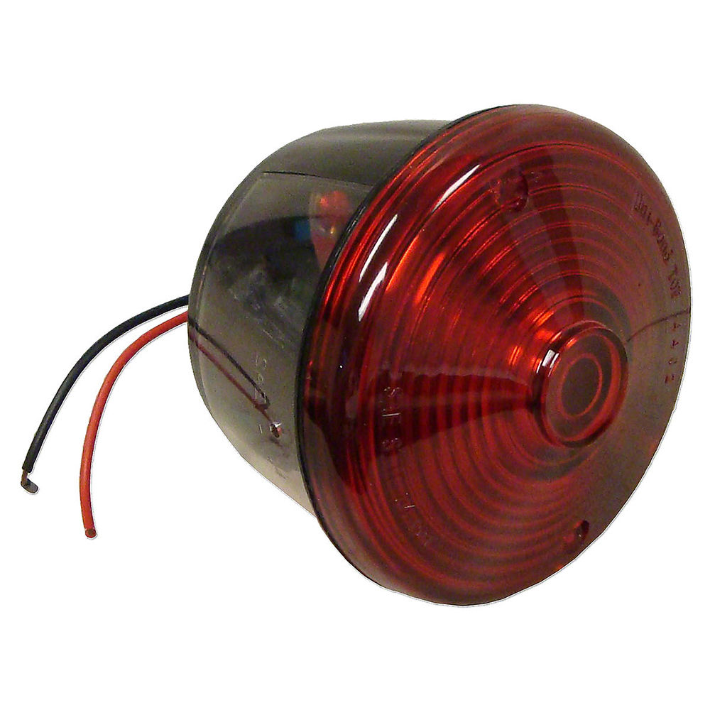 121846C91 Round Red Tail Light Assembly – Fits Case