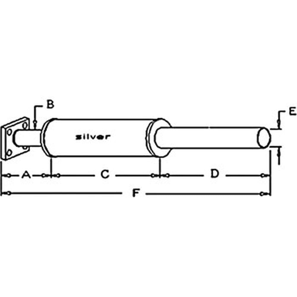 234493 Muffler – Fits Allis Chalmers – additional image 2