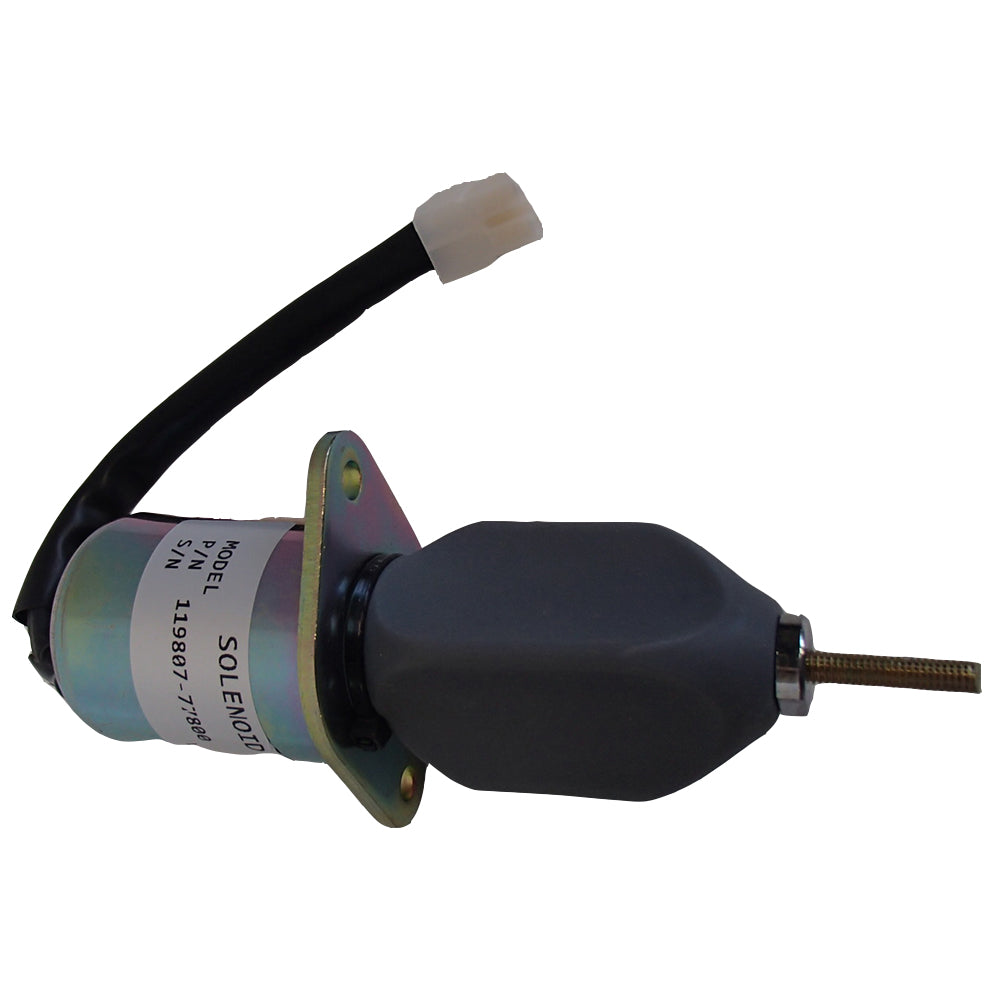 425-36117 Yanmar Fuel shut off solenoid Gehl 652 Compact Excavator B4 SN AB00473