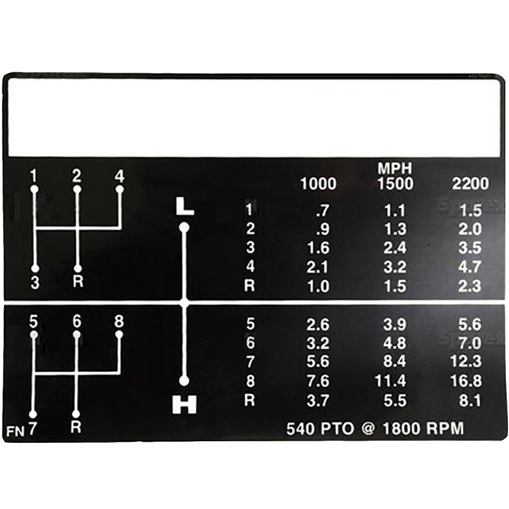 C5NN7B292FN Decal, Shift Pattern – Fits Ford