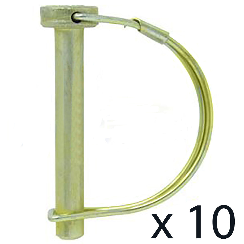 SPR104 Qty 10: Round Lock Pin – Fits John Deere