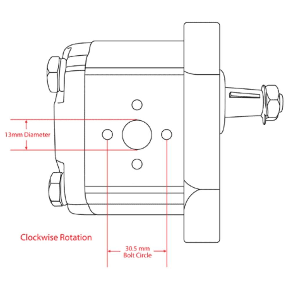 TX11830-CLOCKWISE Hydraulic Pump – Fits Long – additional image 3