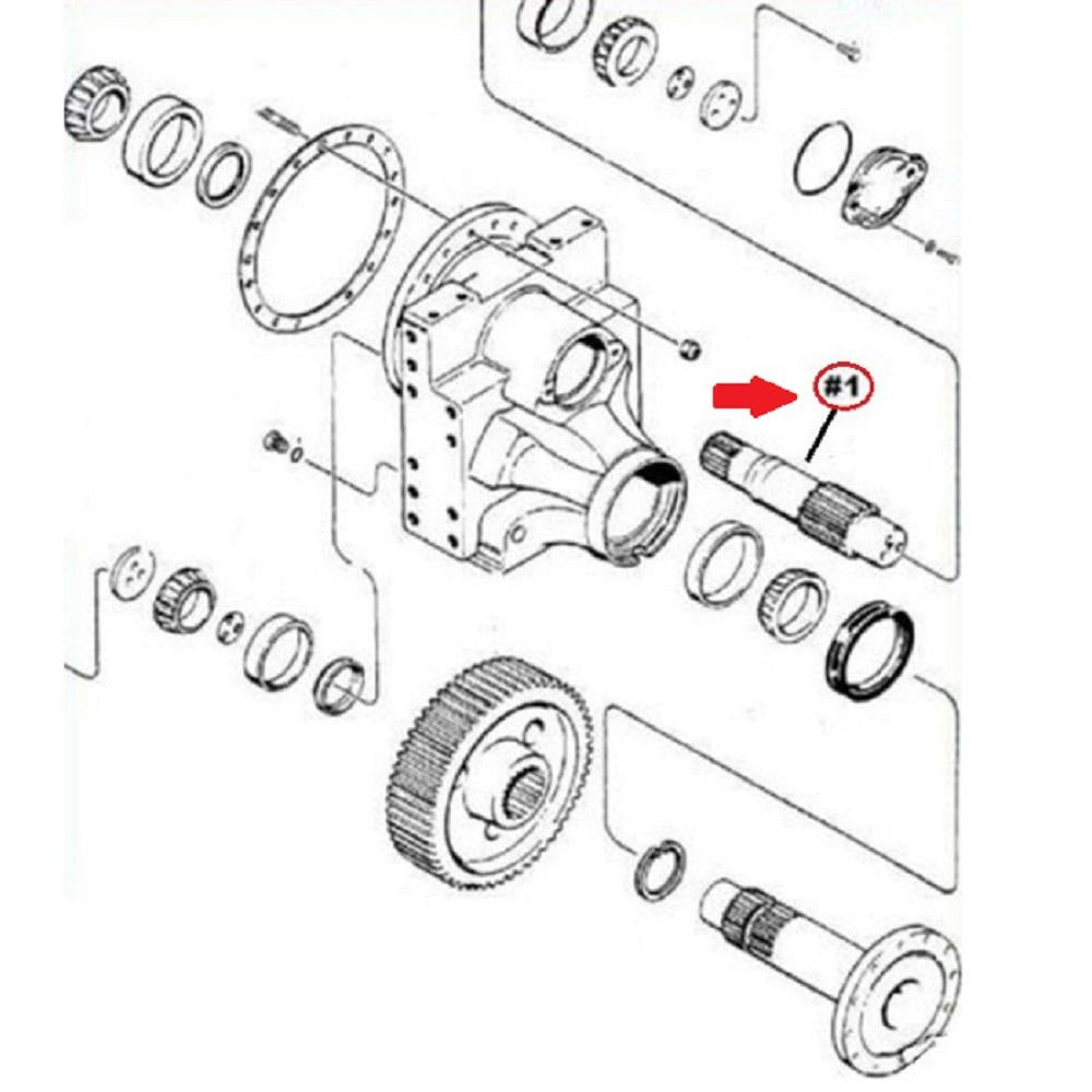 A51736 Pinion Shaft – Fits Case – additional image 2