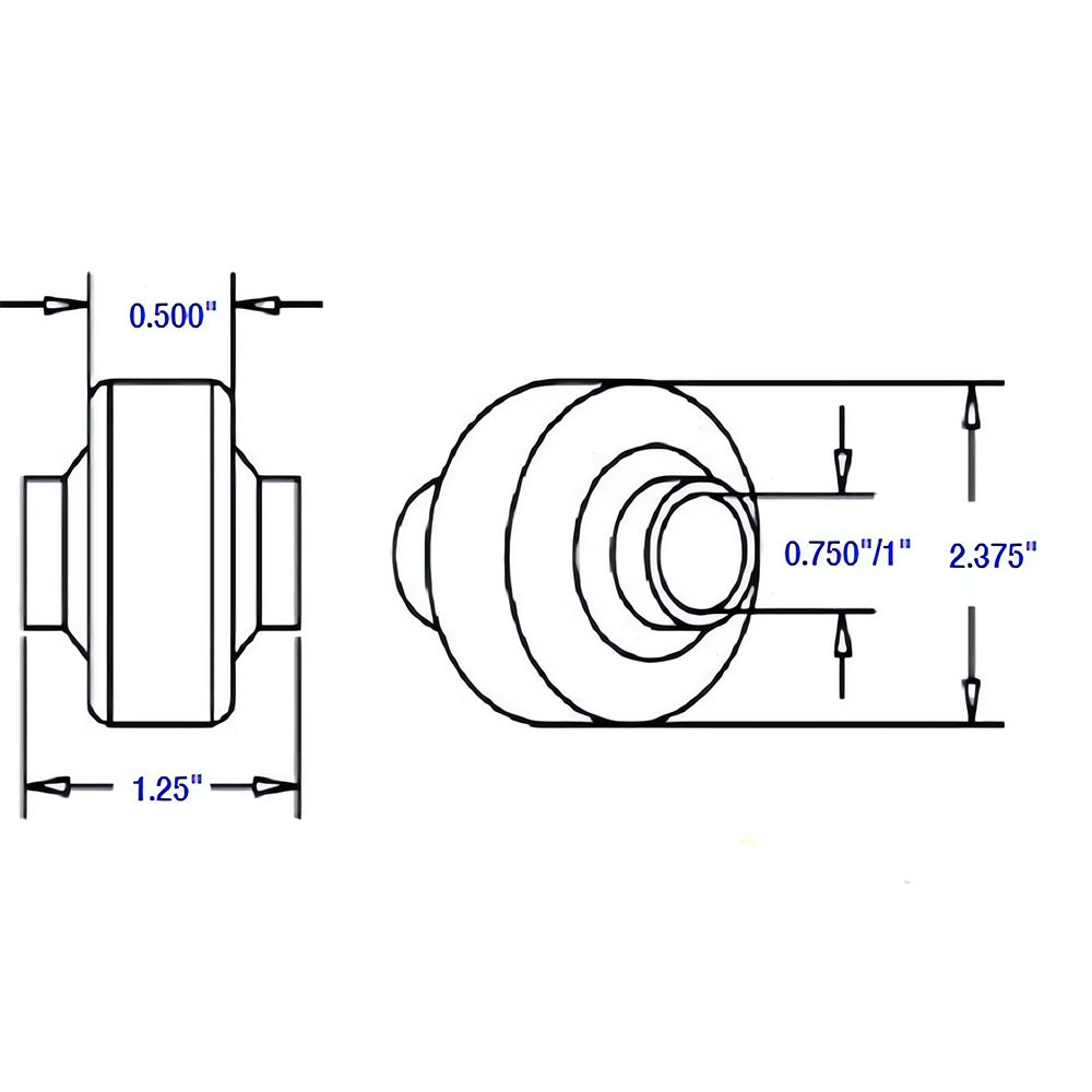 BS08 Top Link Socket Ball (Fits Category I & II) 2PT 3PT Hitches – Fits Massey Ferguson – additional image 4