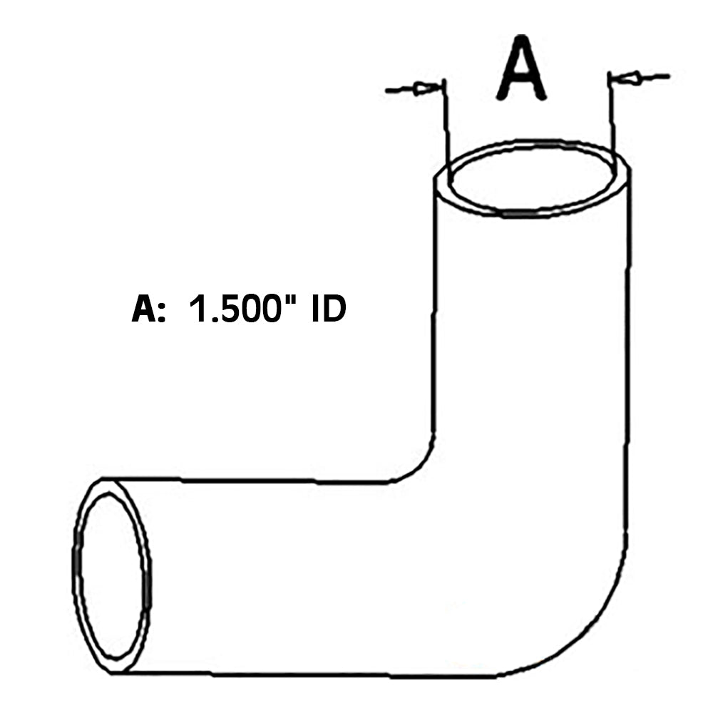 R105074 Interchangeable Upper Radiator Hose – Fits John Deere – additional image 2