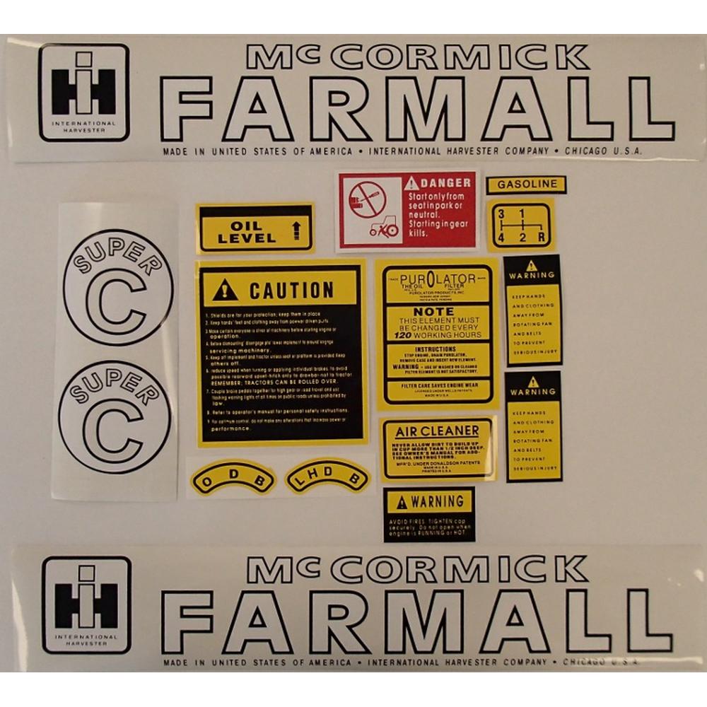 FA603SB Hood & Safety Decal Set