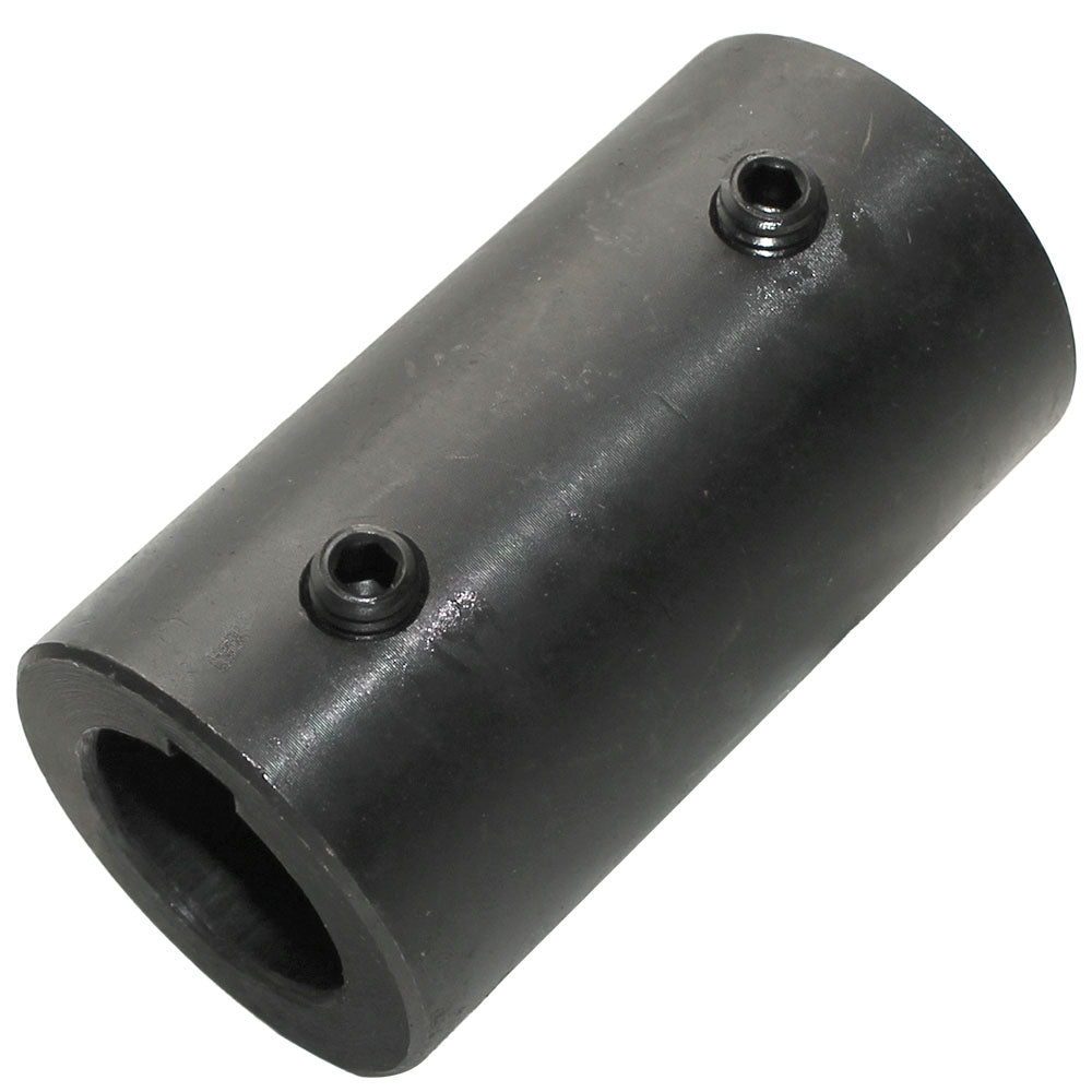 SHFTR-1600 Shaft Coupler 1" Round Bore 3" Length 1 5/8" OD Black Oxide Finish – additional image 2