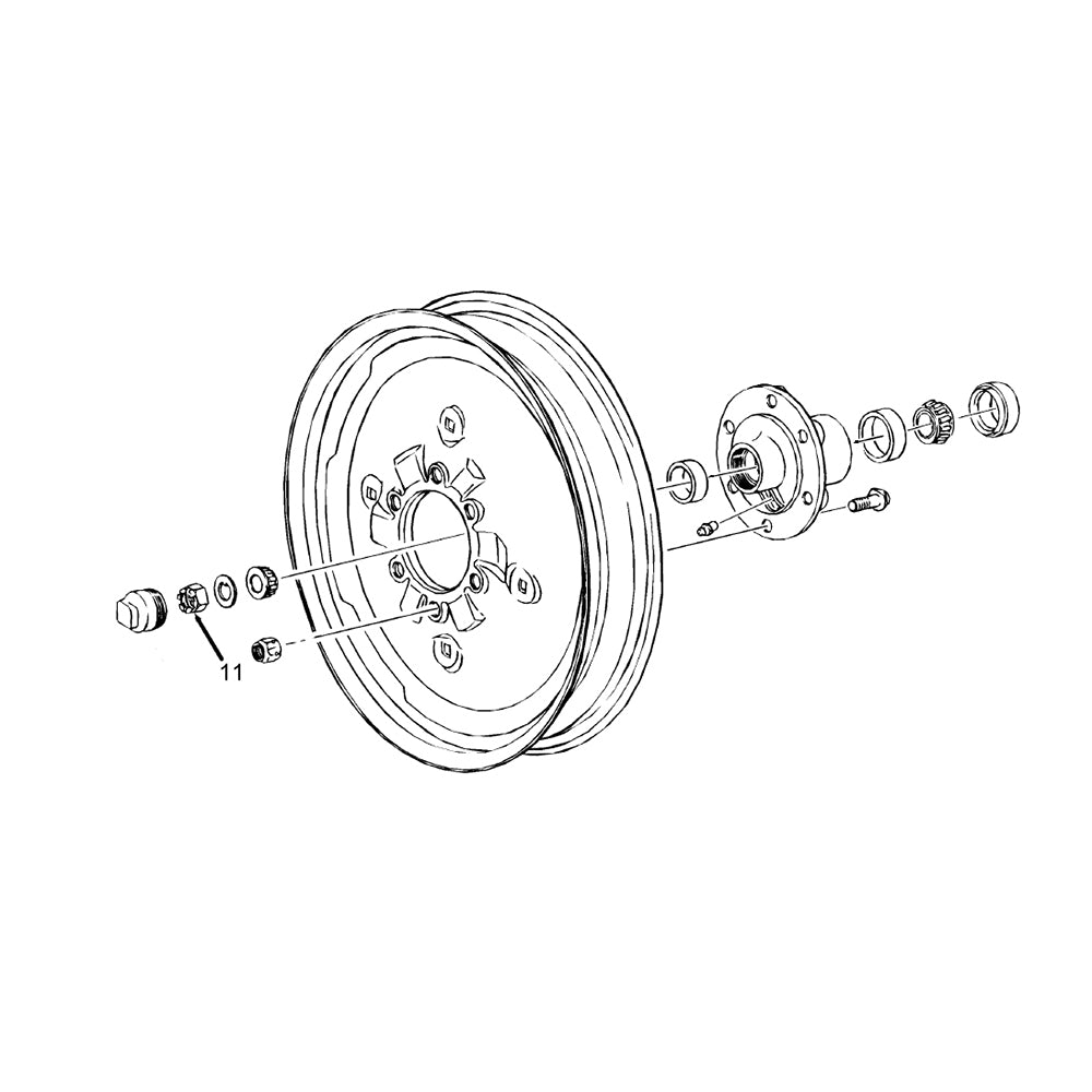 70918787 3/4" Castle Nut – Fits Allis Chalmers – additional image 3