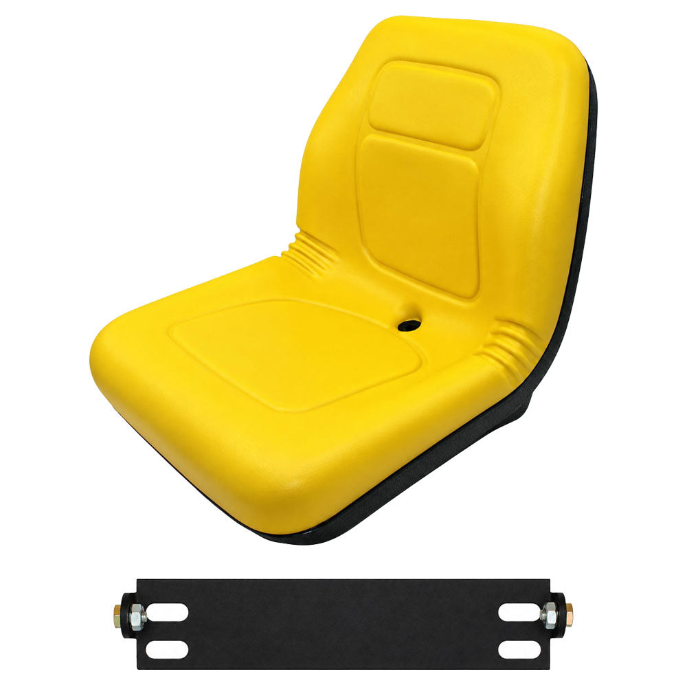 1430000 Ultra High-Back Seat (Yellow) w/ Bracket – Fits John Deere