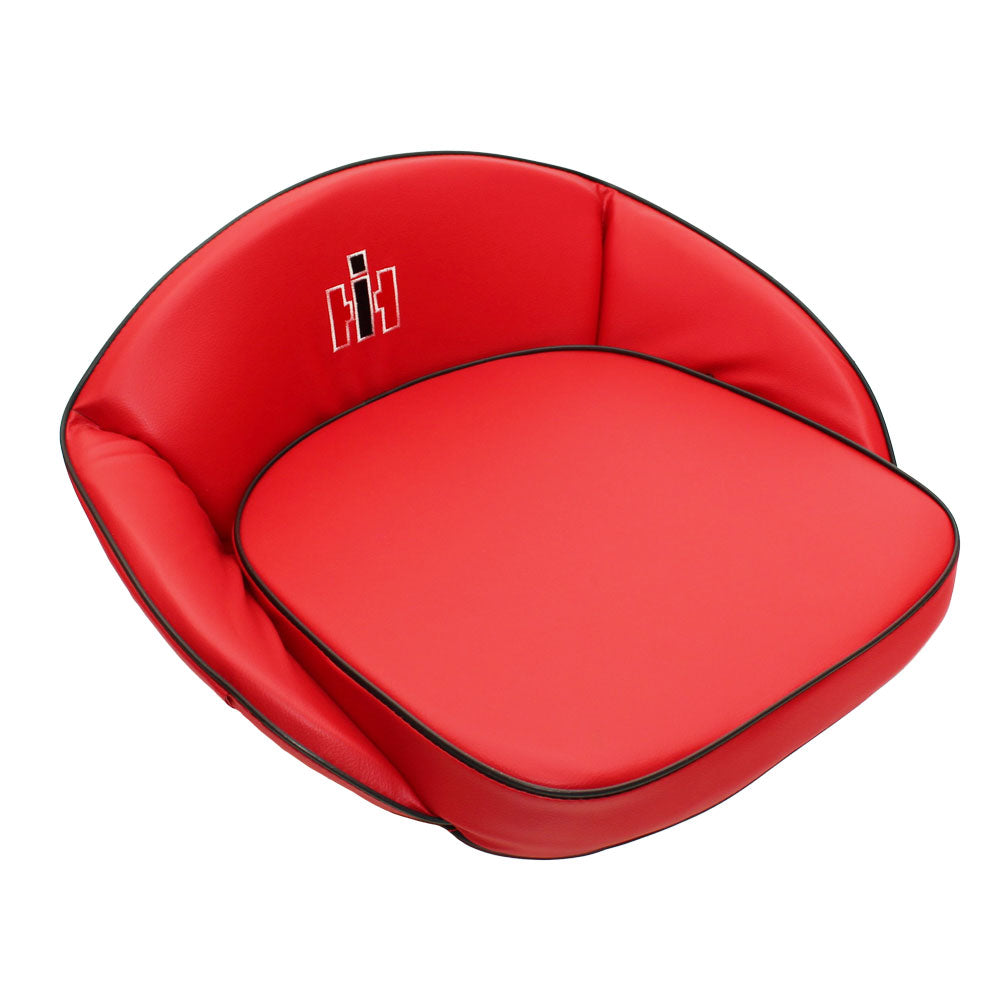 Red Deluxe Seat Cushion with Logo – Fits International Harvester – additional image 3