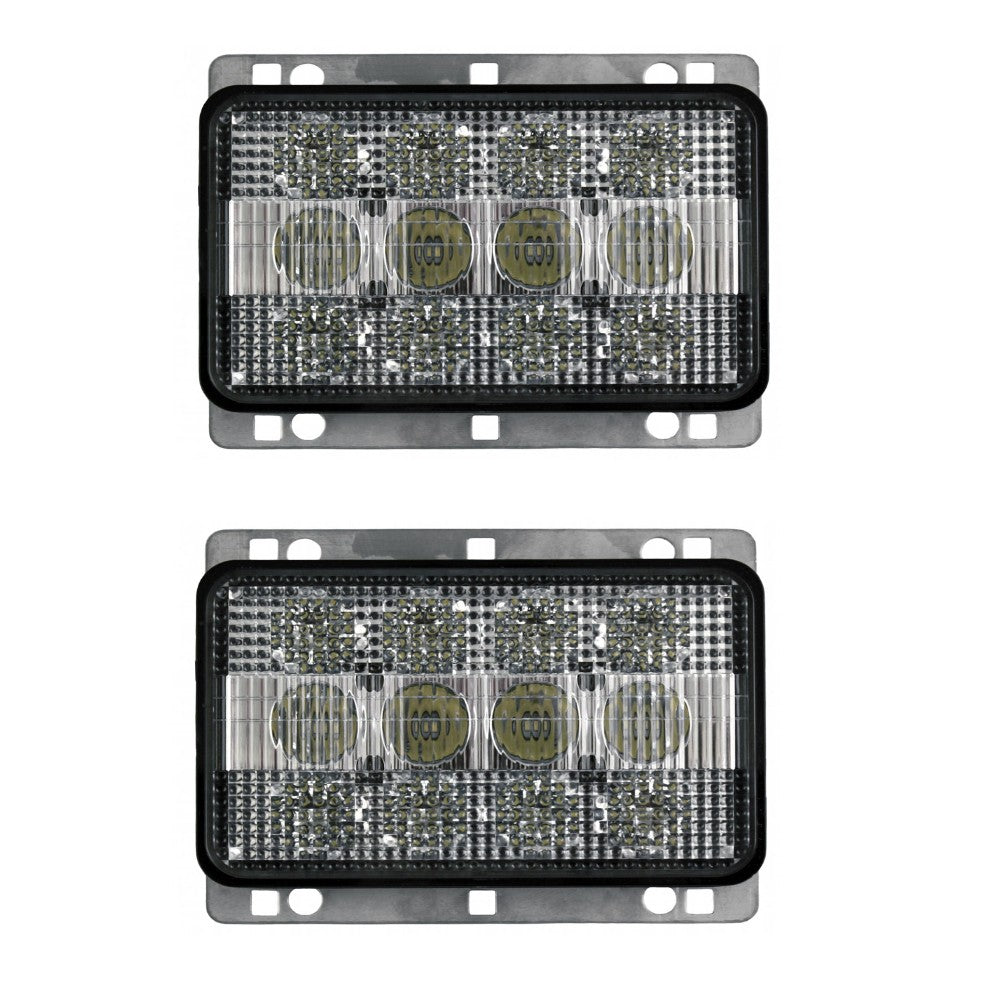 138224A1 Qty 2: Rectangle LED Headlights – Fits International Harvester
