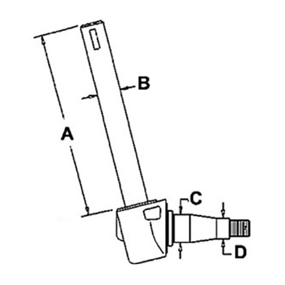 674385V93 Right-Hand Spindle – Fits Massey Ferguson