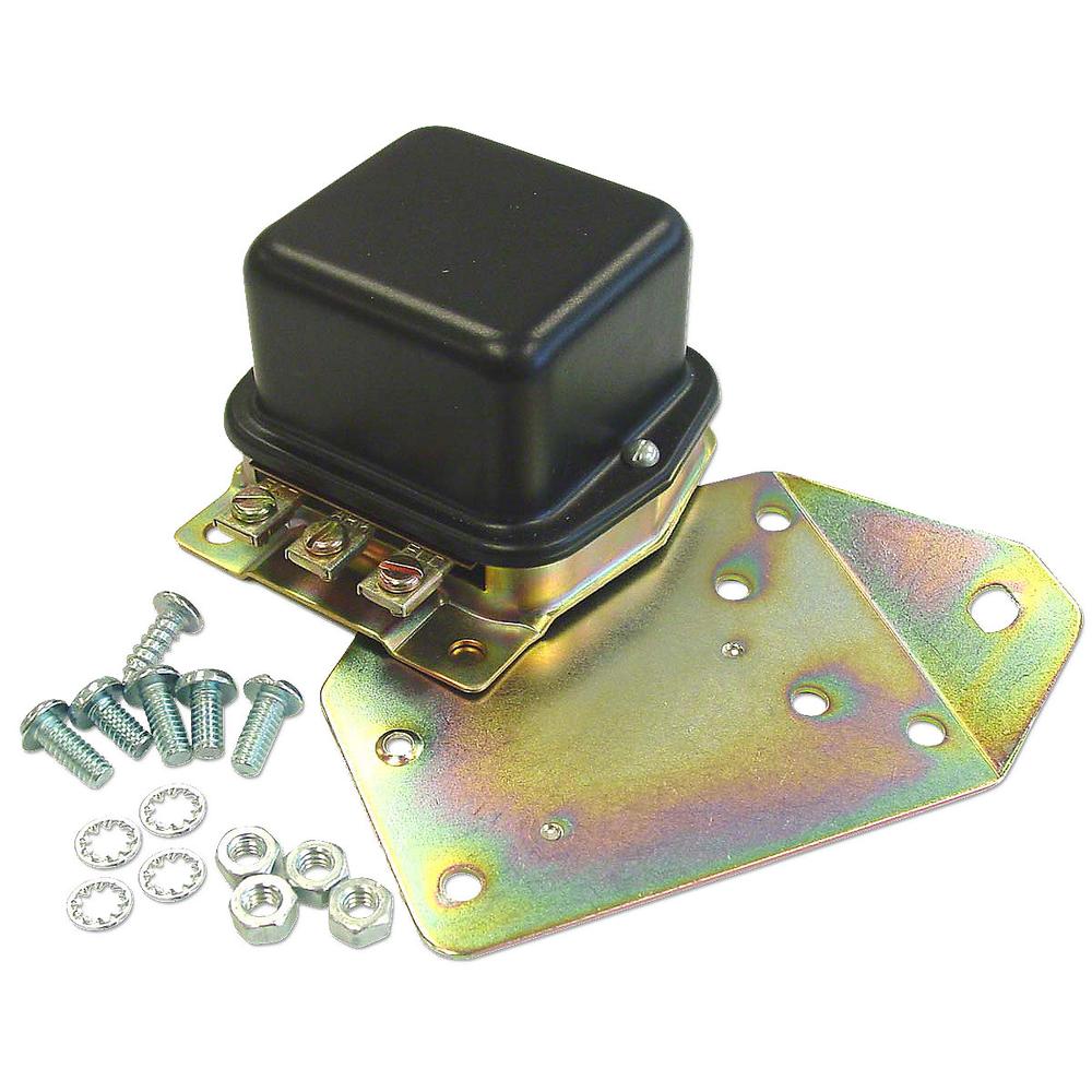 8N10505B Volt Voltage Regulator with Mounting Plate – Fits Ford