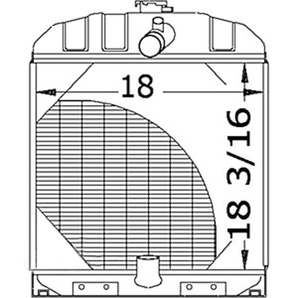 228585 Radiator – Fits Allis Chalmers