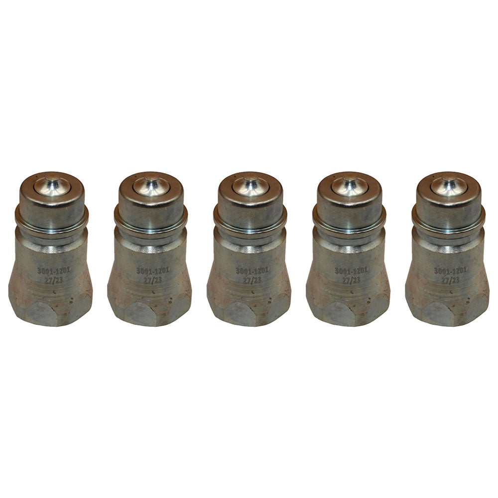 44A80104P of Pioneer Hydraulic Male Tip 1/2" Body x 1/2" Female NPT x Poppet Type Nipple – Fits Ford / New Holland