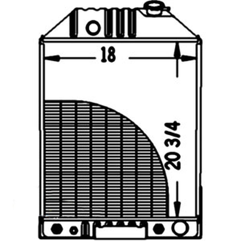 E9NN8005BA Radiator – Fits Ford