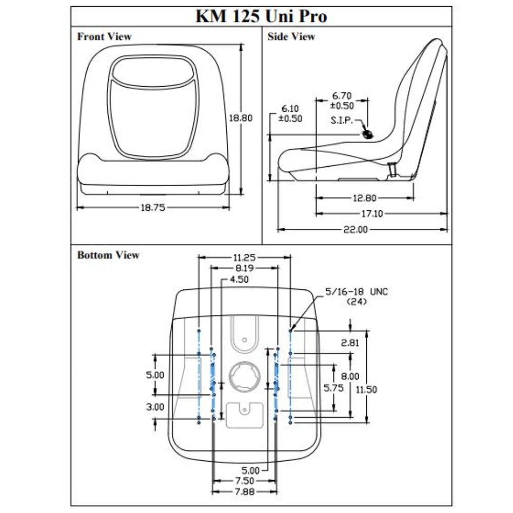 601807 Qty 2: Grey Vinyl Seat – additional image 2