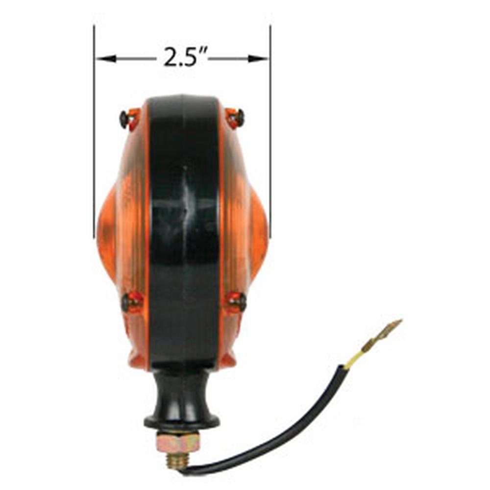 Pl100C Amber Safety WARNING LIGHT 1 PAIR 12V 12 Volt for Tractor PLASTIC BODY & LENS – additional image 7