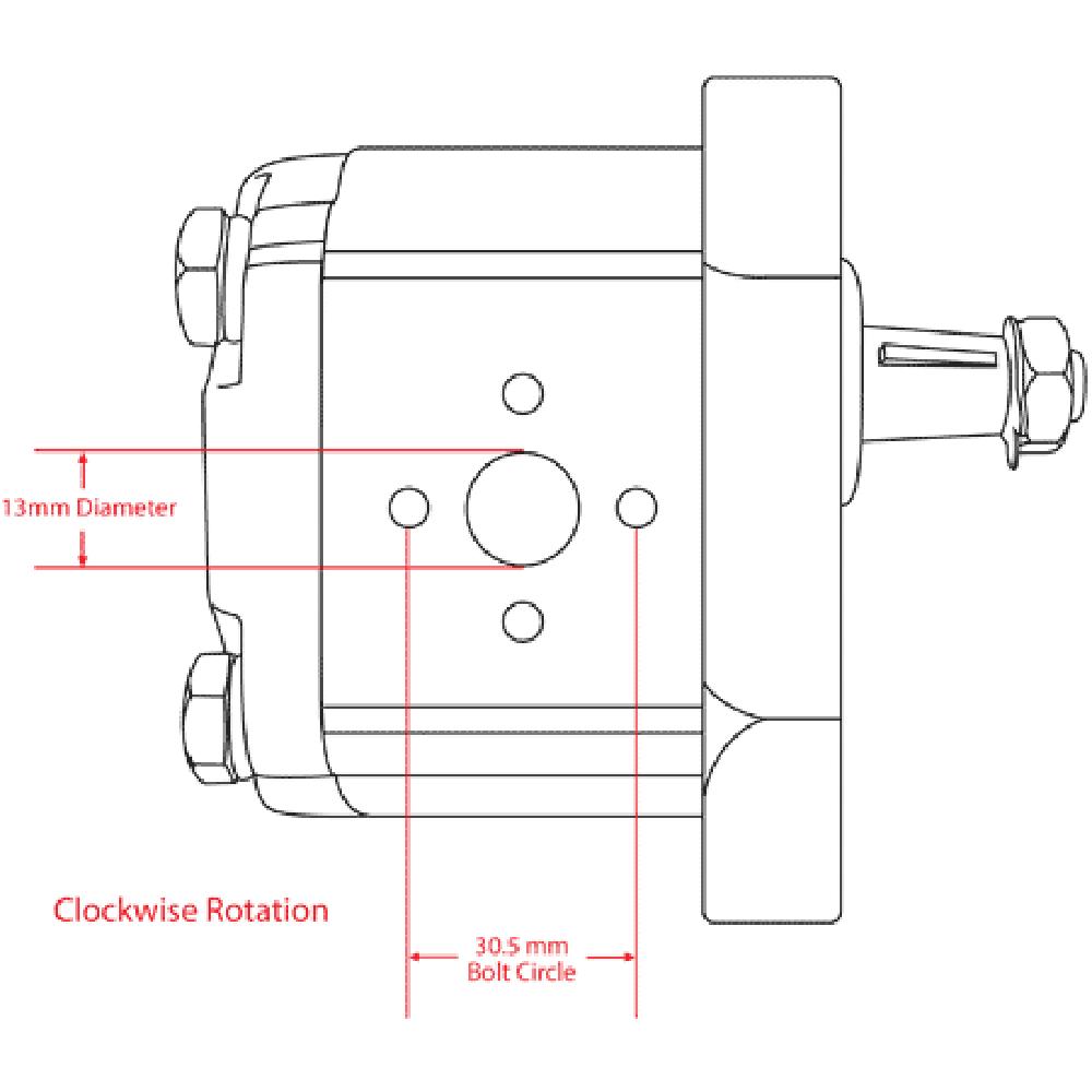 TX11830-CLOCKWISE Hydraulic Pump – Fits Long – additional image 6