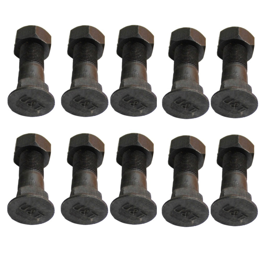 826/00303 Ten (10) Aftermarket Tooth Point Plough Bolts & Nuts – Fits JCB