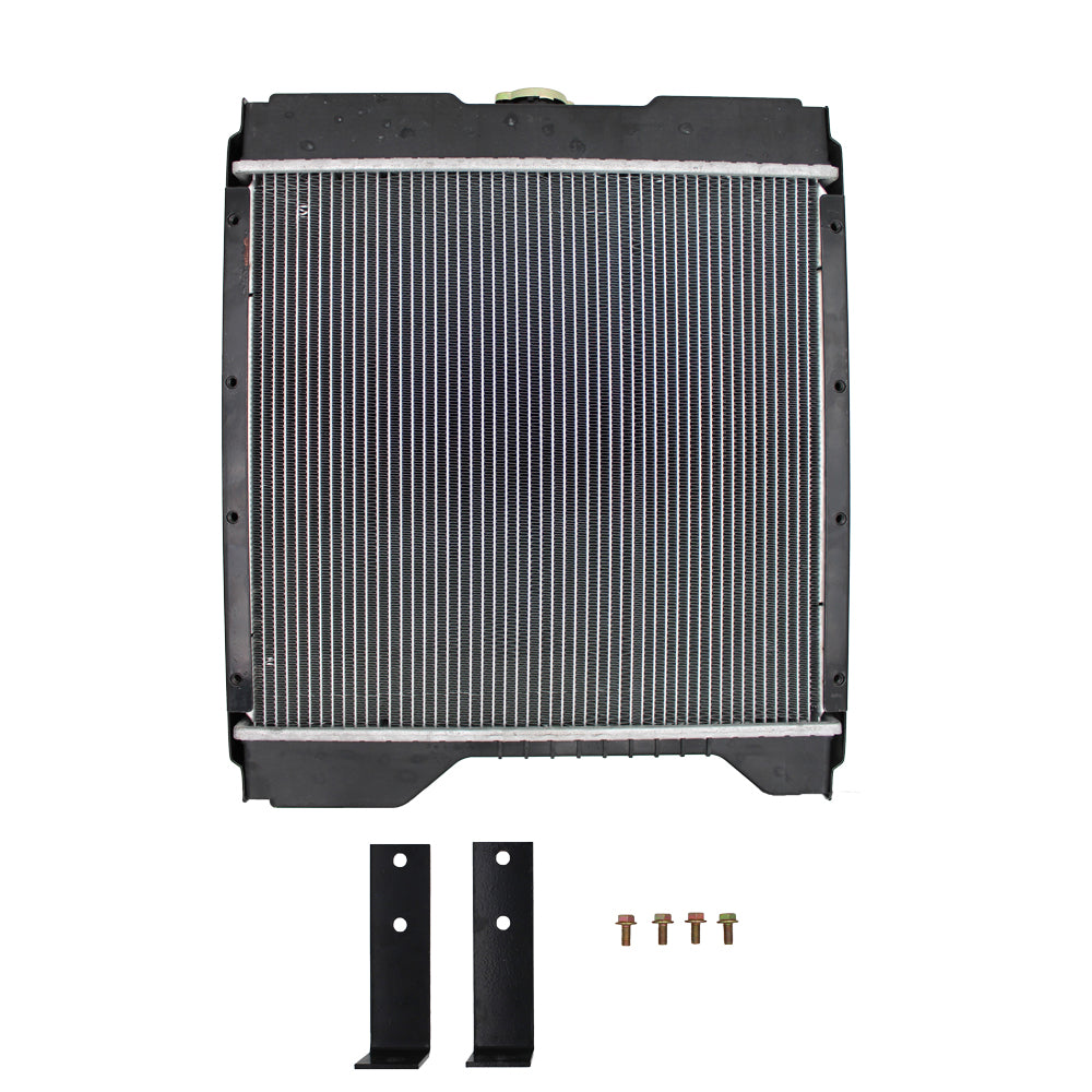 A172038 Radiator for Case / Case IH 580K Backhoe-Loader SeriesThis aftermarket replacement radiator