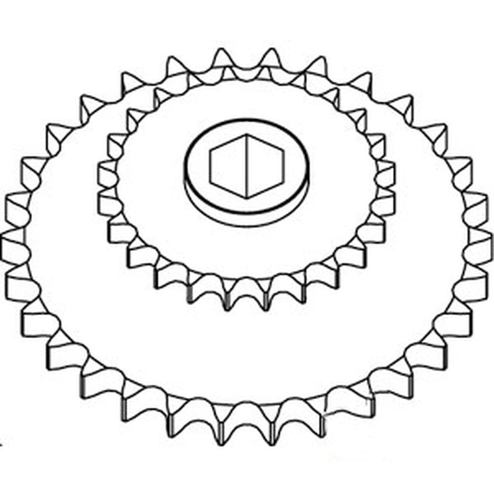 AE74598-A Double Drive Sprocket – Fits John Deere – additional image 4