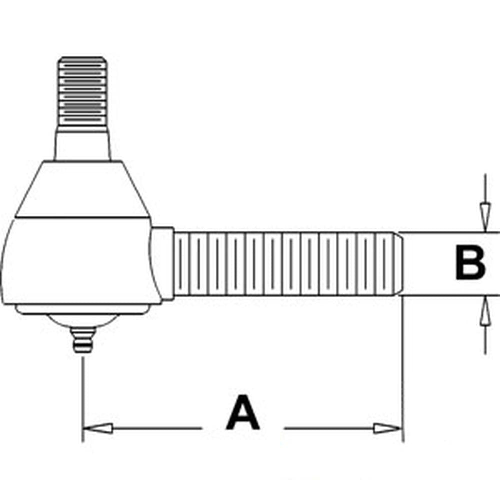 AR63588 Inner Tie Rod – Fits Massey Ferguson